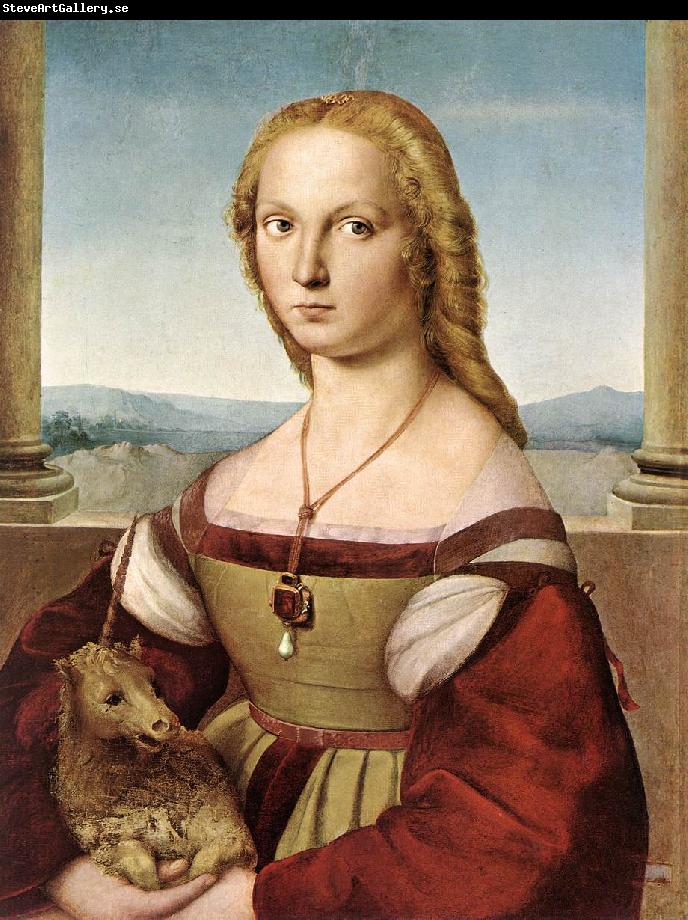 RAFFAELLO Sanzio Lady with a Unicorn dfg